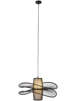 Hängeleuchte, Schwarz 10 Hängeleuchte, Schwarz -Heimtextildekoration AkiFiligree Haengeleuchte Schwarz 60x60x32 per2