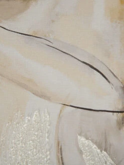 Leinwand-Druck-handbemalt, Graubeige -Heimtextildekoration Aktmodell Druckgerahmt Beige Graubeige 40x50 lup