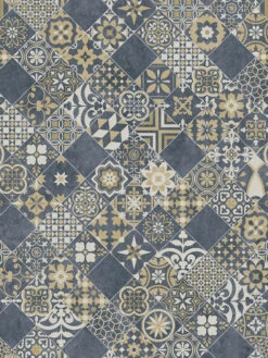 Vinyl-Rollenware, Blue 072M -Heimtextildekoration Almeria CV Bodenbelag Blue 072M lup