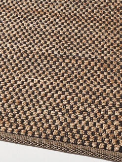 Flachgewebe-Teppich, Natur/Dunkelgrau NAT./BLACK -Heimtextildekoration Almeria Flachgewebe braun natur lup