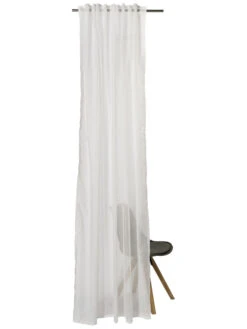 Vorhang Mit Gardinenband, Ecru 9 Vorhang Mit Gardinenband, Ecru -Heimtextildekoration Amalia Gardine verdeckteSchlaufe creme ecru 140x245 pla2