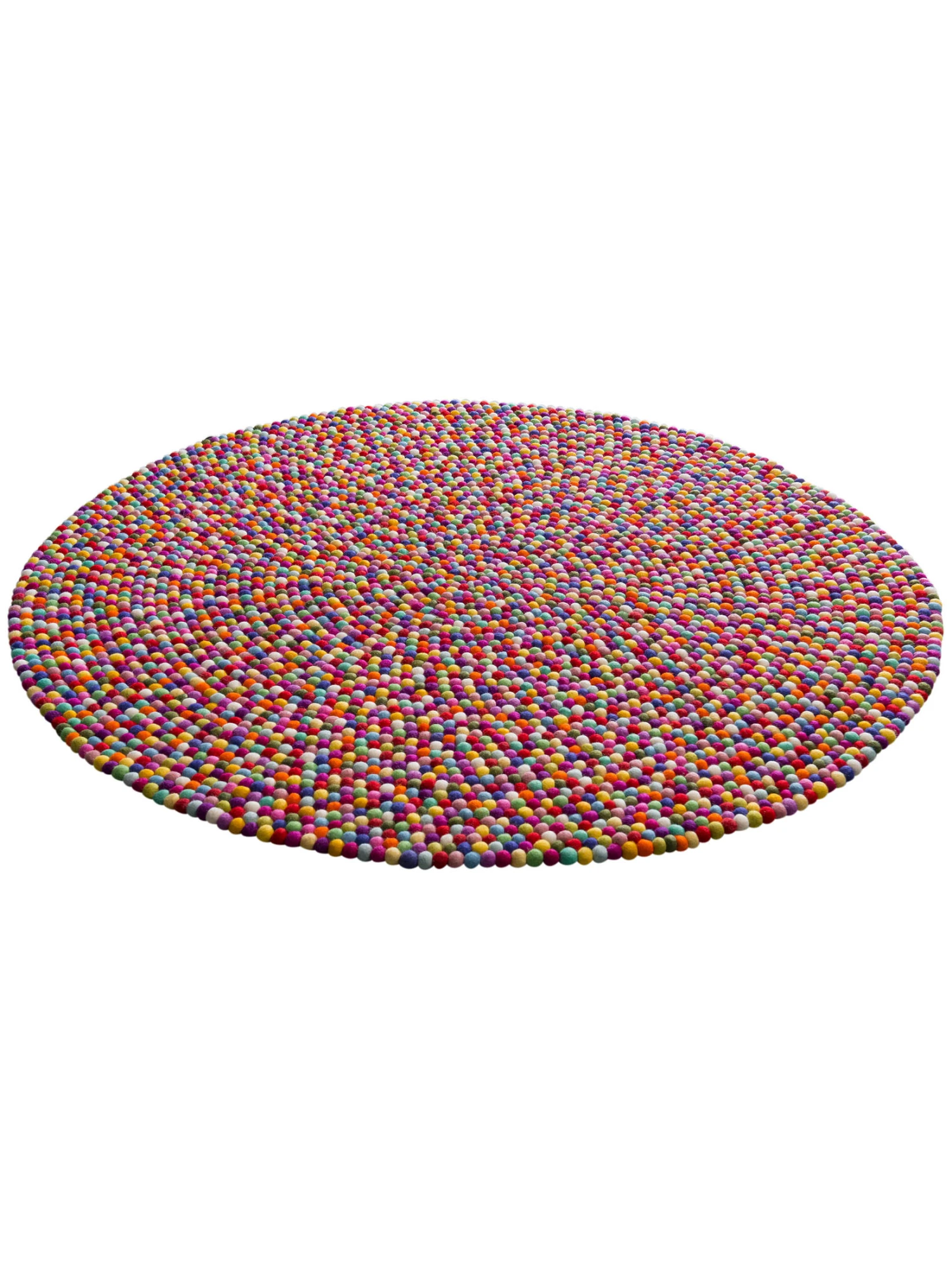 Filzkugel-Teppich, Multicolor 6 Filzkugel-Teppich, Multicolor – Bild 4
