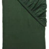 Flanell-Spannbetttuch, Tannengrün -Heimtextildekoration Arosa Spannbetttuch gruen Tannengruen 100x200 pla