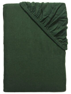 Flanell-Spannbetttuch, Tannengrün