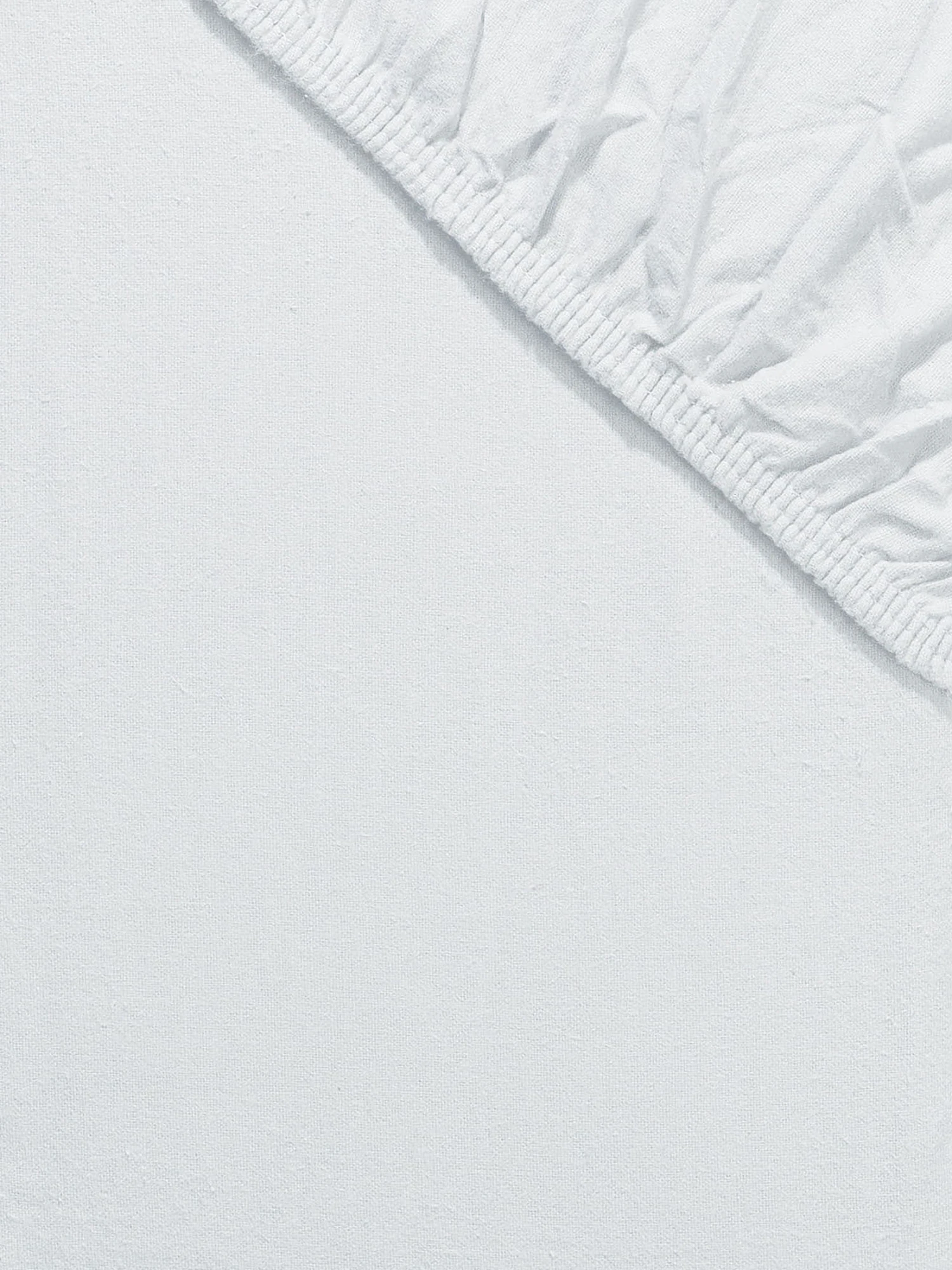 Flanell-Spannbetttuch, Weiss 5 Flanell-Spannbetttuch, Weiss – Bild 3