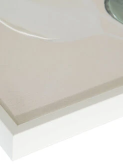 Leinwand-Druck-handbemalt, Hellgrün/Weiss -Heimtextildekoration Astala Druckgerahmt Gruen HellgruenWeiss 50x70 lup2