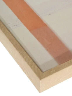 Leinwandbild, Ocker -Heimtextildekoration Ausblick Druckgerahmt Beige Ocker 40x50 lup2