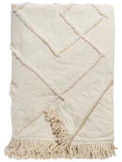 Decke, Cream -Heimtextildekoration Avellana Decke Weiss Cream 150x200 pla