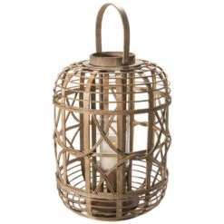 Laterne, Natural -Heimtextildekoration Balaro Laterne Braun Natural 32x32x45 per3