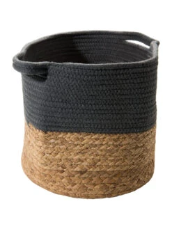 Korb, Anthrazit/Natur