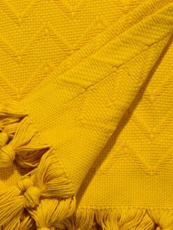 Decke, Senf -Heimtextildekoration Bellania Decke gelb senf 150x200 lup1