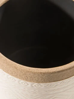 Pflanztopf, Creme -Heimtextildekoration Bengal Pflanztopf Hellbeige Creme 17x17 lup1