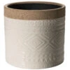 Pflanztopf, Creme -Heimtextildekoration Bengal Pflanztopf Hellbeige Creme 17x17 per