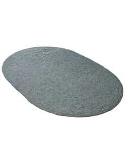 Handweb-Teppich, Aqua -Heimtextildekoration Bjoerna HandwebTeppich Blau Aqua 140x200 oval sper