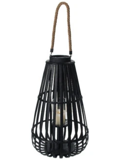 Laterne, Schwarz -Heimtextildekoration BlackShine Laterne Schwarz 35x35x60 per3