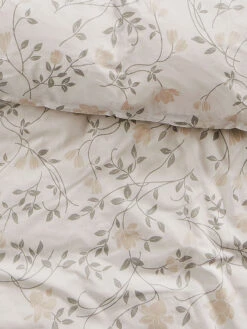 Renforcé-Bettwäsche, Nature -Heimtextildekoration BloomingNature Bettwaesche Beige Nature 135x200 lup