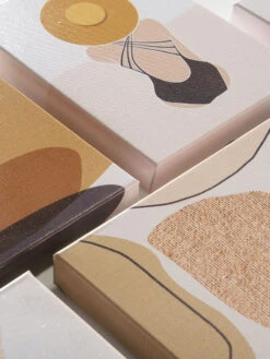 Druck, Schwarz/Braun -Heimtextildekoration Blumenideen Leinwandbild mehrfarbig SchwarzBraun 25x25 lup