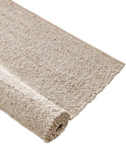 Handweb-Teppich, Beach -Heimtextildekoration Borgholm Handwebteppich beige beach rol 1