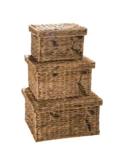 Box, Natur 12 Box, Natur -Heimtextildekoration BoxTrunk Box Hellbraun Natur set Stapel