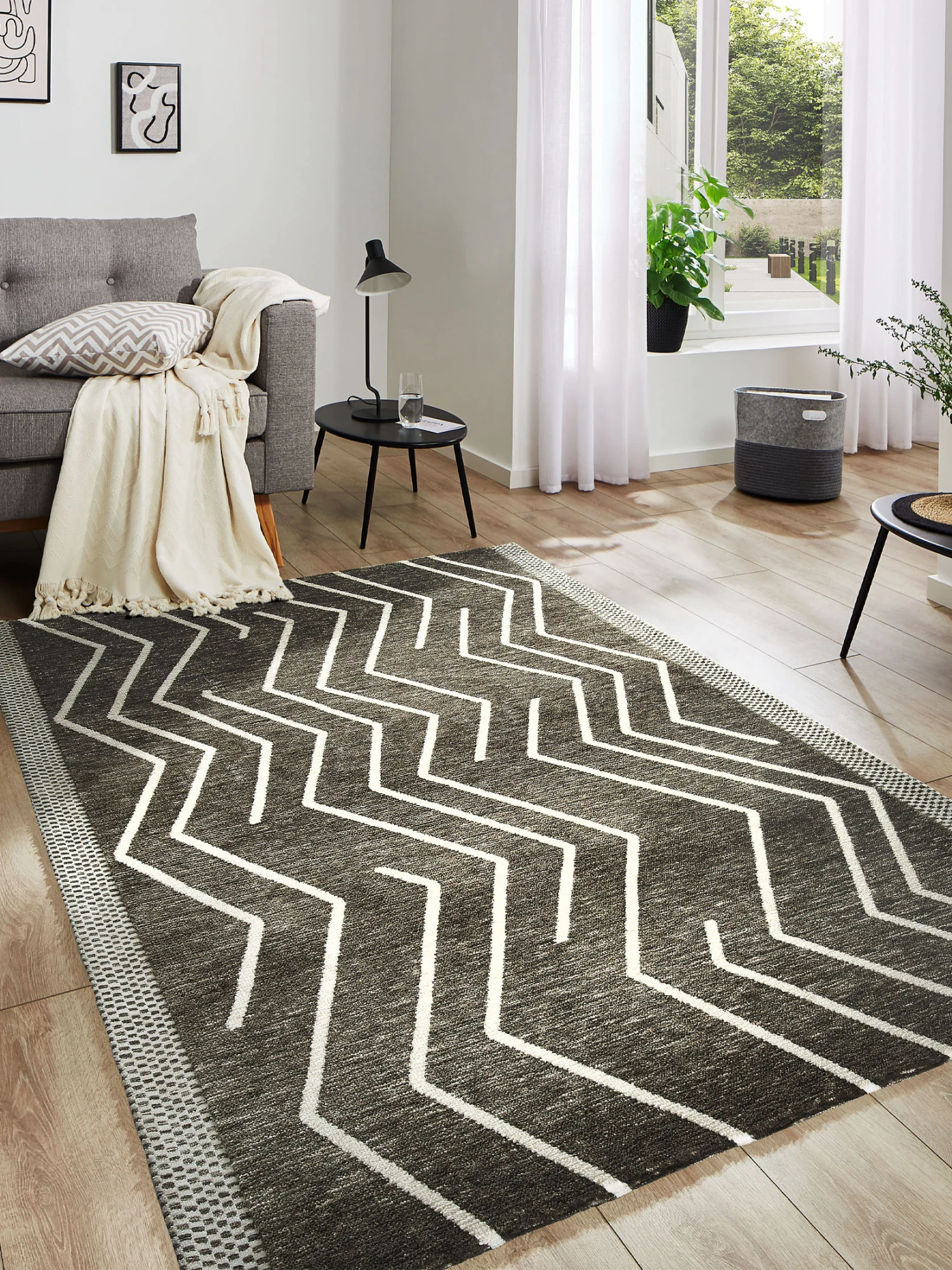 Designer-Teppich, Charcoal 3 Designer-Teppich, Charcoal