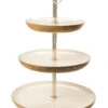 Deko-Etagere, Weiss -Heimtextildekoration CakeStand DekoEtagere Weiss 30x30x48 per