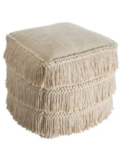 Pouf, Offwhite -Heimtextildekoration Calanda Pouf creme Offwhite 40x40 per