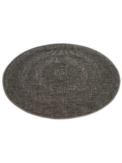 Outdoor-Teppich, Schiefer 8 Outdoor-Teppich, Schiefer -Heimtextildekoration Camino Outdoor Teppich Dunkelgrau Schiefer 120rund fper