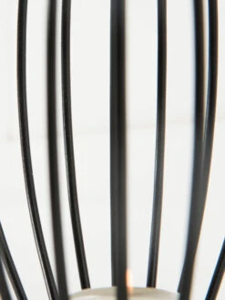 Teelichthalter, Black -Heimtextildekoration CandleBall Teelichthalter Schwarz Black 18x18x172C1 lup2