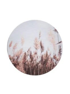 Leinwand Druck, Dunkelbeige -Heimtextildekoration Canvas3er Bild Natur Grau Dunkelbeige 30rund pla