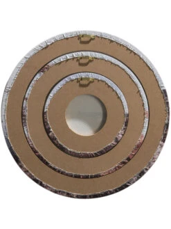 Leinwand Druck, Dunkelbeige -Heimtextildekoration Canvas3er Bild Natur Grau Dunkelbeige 40rund ruk