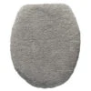 Deckel, Silber -Heimtextildekoration Cloud Badematte silber grau WC Deckel