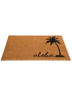 Fußmatte, Aloha -Heimtextildekoration Cochin Fussmatte Braun Aloha 45x75 per