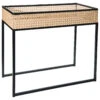 Tisch, Schwarz/Beige -Heimtextildekoration CoffeeTable Tisch Schwarz SchwarzBeige 30x60x50 per1