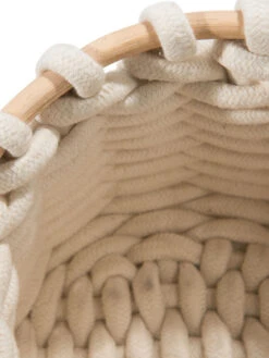 Korb, Hellbeige -Heimtextildekoration Cotiri Korb Creme Hellbeige 20x20x14 lup2