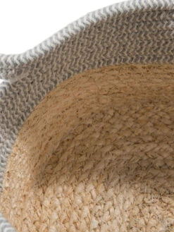 Korb, Grau/Beige -Heimtextildekoration Cotiro Korb Grau GrauBeige 25x30x16 lup2