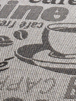 Küchenläufer, Latte Macchiato -Heimtextildekoration Cuisine Flachgewebeteppich grau 80x200 lup