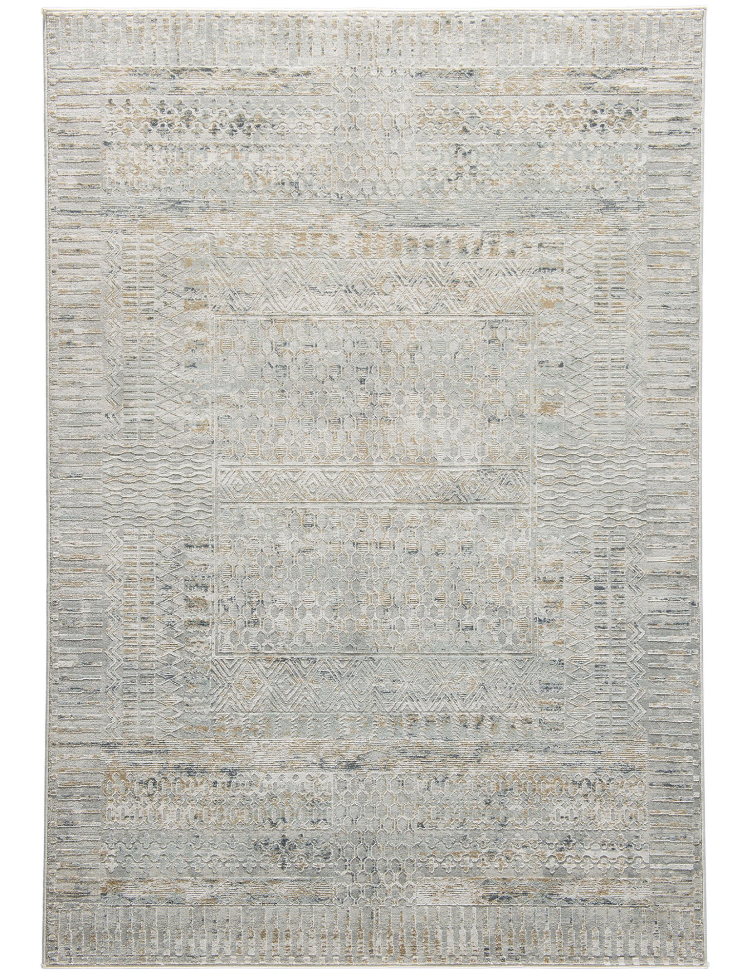 Vintage-Teppich, Antiksilber 4 Vintage-Teppich, Antiksilber – Bild 2