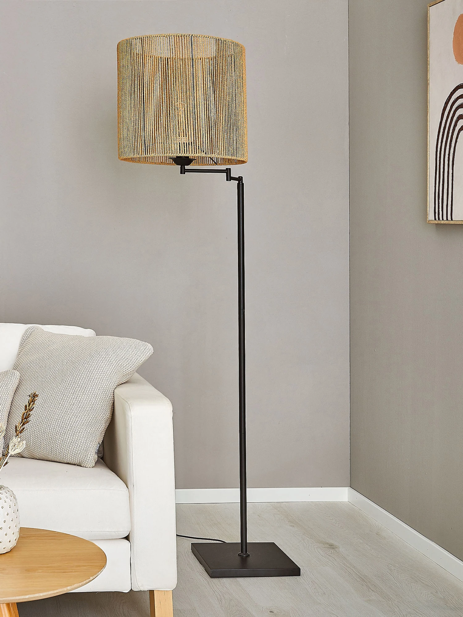 Standleuchte, Dunkelbeige 3 Standleuchte, Dunkelbeige