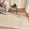 Woll-Teppich, Dunkelbeige 2 Woll-Teppich, Dunkelbeige -Heimtextildekoration Damhus HandwebTeppich Beige Dunkelbeige 170x230 mil