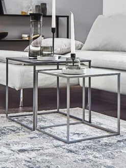 Tisch, Grau -Heimtextildekoration DarkTable Tisch div mil