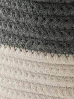 Korb, Grau/Weiss 11 Korb, Grau/Weiss -Heimtextildekoration DoubleBag Korb GrauWeiss 35x35x26 lup2