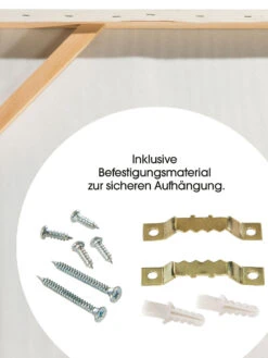 Leinwand-handgemalt, Dunkelbeige -Heimtextildekoration DueneamMeer Leinwandhandgemalt Beige Dunkelbeige 80x120 ruk2