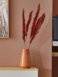 Vase, Orange -Heimtextildekoration Egypt Vase Orange 13x13x20 mil