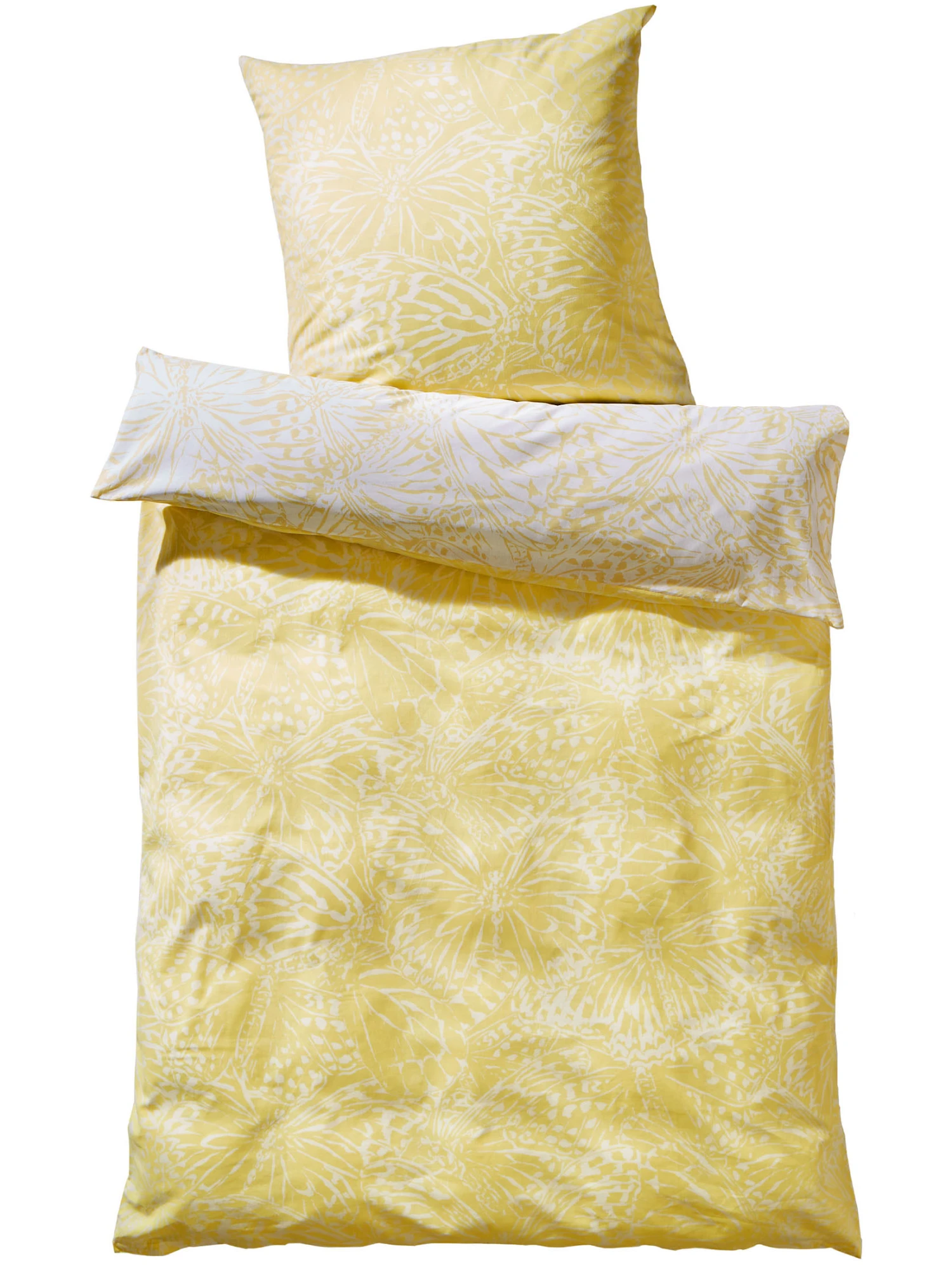 Satin-Bettwäsche, Gelb 4 Satin-Bettwäsche, Gelb – Bild 2