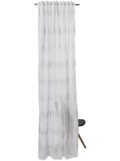 Vorhang Mit Gardinenband, Grau -Heimtextildekoration Ella Gardine verdeckteSchlaufe grau 140x245 pla2