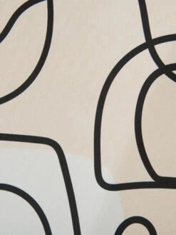 Leinwandbild, Schwarz/Weiss -Heimtextildekoration Endless Druckgerahmt Weiss SchwarzWeiss 50x70 lup