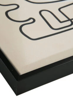 Leinwandbild, Schwarz/Weiss -Heimtextildekoration Endless Druckgerahmt Weiss SchwarzWeiss 50x70 lup2