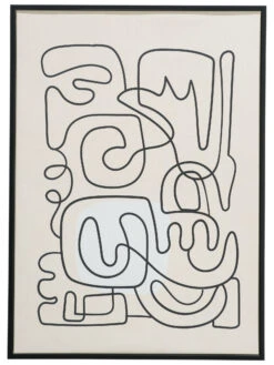 Leinwandbild, Schwarz/Weiss -Heimtextildekoration Endless Druckgerahmt Weiss SchwarzWeiss 50x70 pla