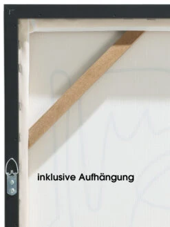 Leinwandbild, Schwarz/Weiss -Heimtextildekoration Endless Druckgerahmt Weiss SchwarzWeiss 50x70 ruk