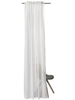 Vorhang Mit Gardinenband, Offwhite -Heimtextildekoration Enna Gardine VerdeckteSchlaufe Weiss Offwhite 140x245 pla2